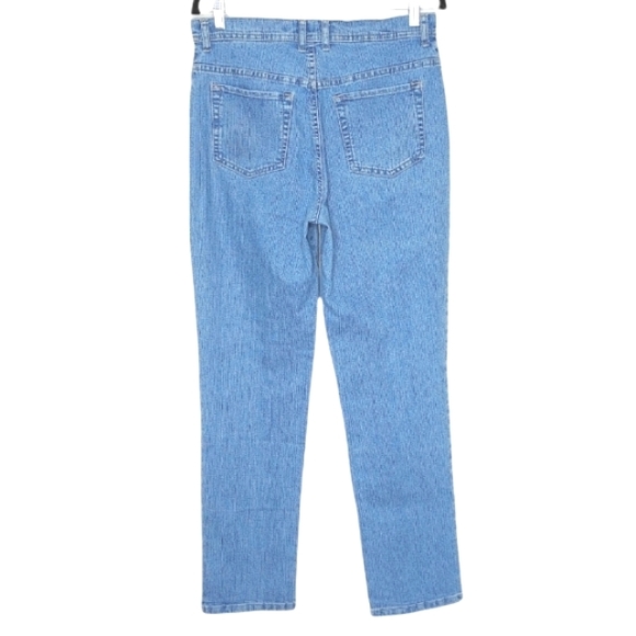 Gloria Vanderbilt Amanda Women's 8 Light Wash High-rise Stretch Straight Jeans - Picture 2 of 5